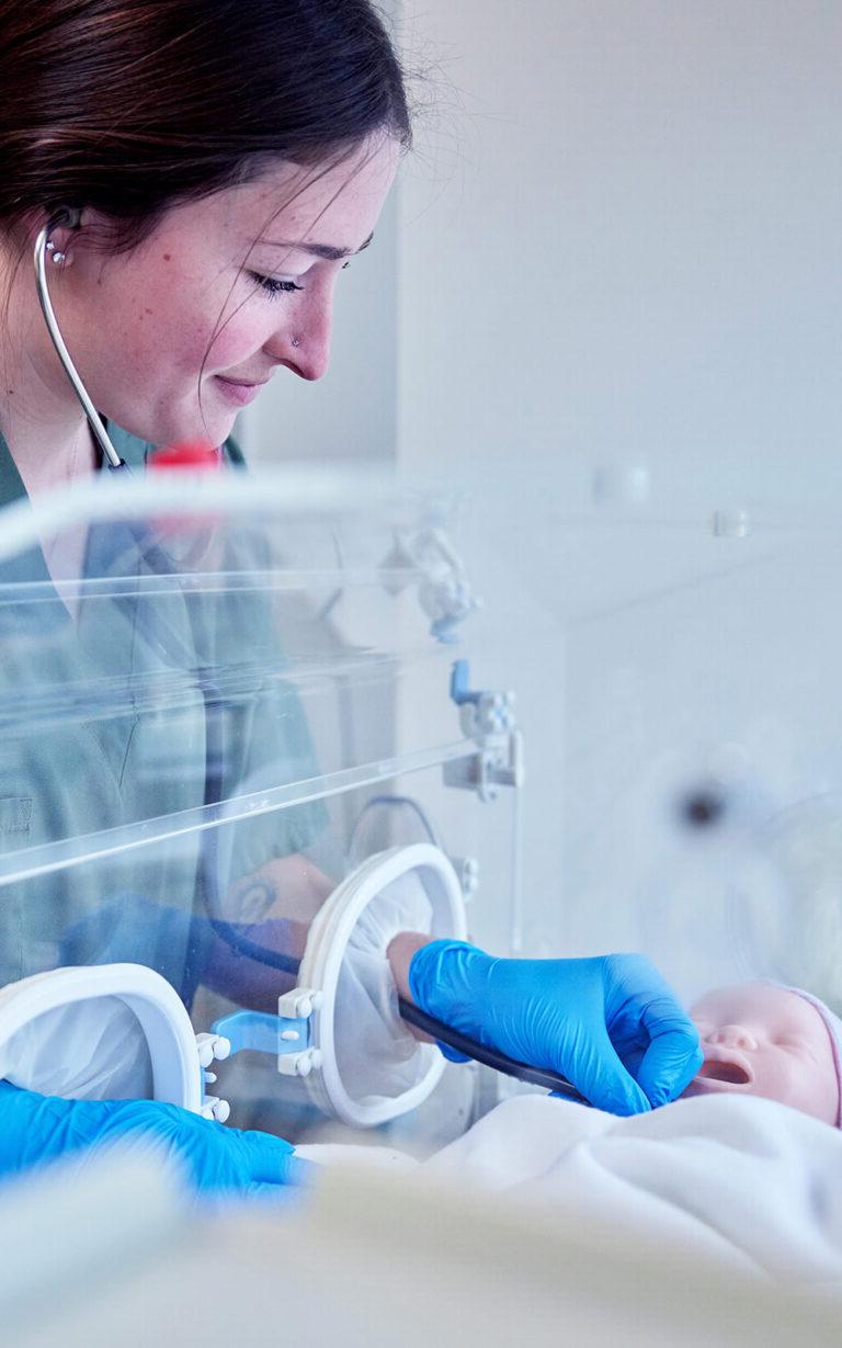 Photo of a student in the nursing program